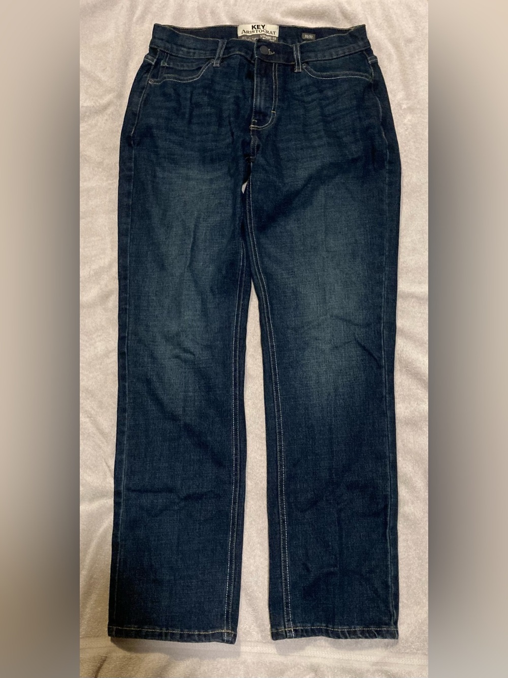 Straight Fit Men’s Jeans in Dark Blue